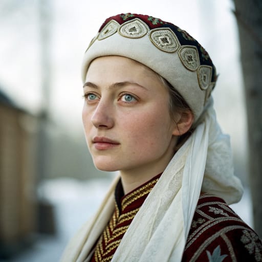 Circassians woman from Circassia (Russia), traditional dress, alternate reference 3, Ethnic Erotic phenotype catalog