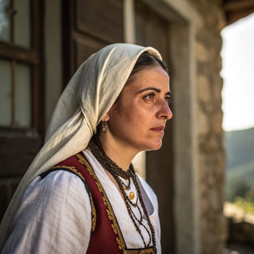 Corpicenses woman from Interior of central or south-central Sardinia (modern Italy), south of the Rucensi and north of the Scapitani and Siculensi in Ptolemy's list; exact territory unknown., related phenotype reference