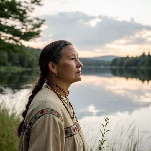 Cowasuck woman from Upper Connecticut River valley around the Coos meadows of Newbury, Vermont and Haverhill, New Hampshire, United States; many later moved to Odanak, Quebec, Canada, related phenotype reference