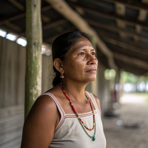 Cuiba woman from The Llanos of eastern Colombia (Casanare, Arauca, Vichada) and neighboring Apure state in Venezuela, along the Meta, Casanare, Ariporo and Capanaparo rivers