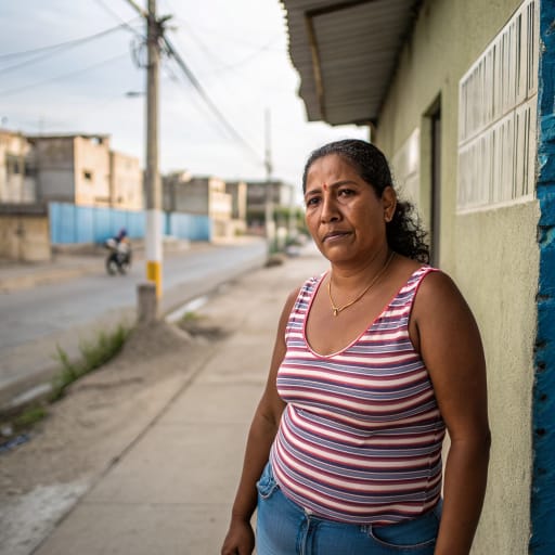 Cumanagoto woman from Northeastern coast of Venezuela, around Barcelona and Cumaná in Anzoátegui and Sucre states.
