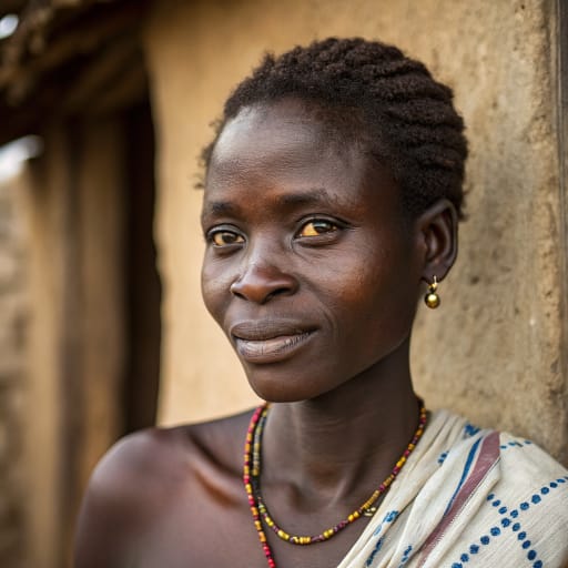 Dagaaba woman from Ghana, Burkina Faso