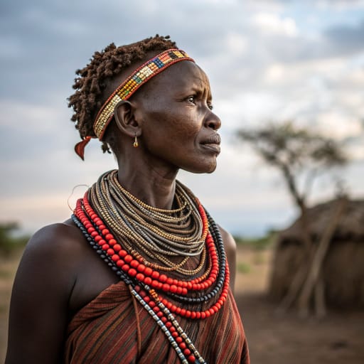 Dassanech : femme, tenue traditionnelle, autre référence 3, catalogue phénotypique Ethnic Erotic