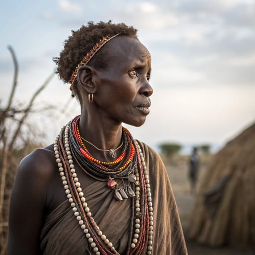 Dassanech : femme, tenue traditionnelle, autre référence 2, catalogue phénotypique Ethnic Erotic