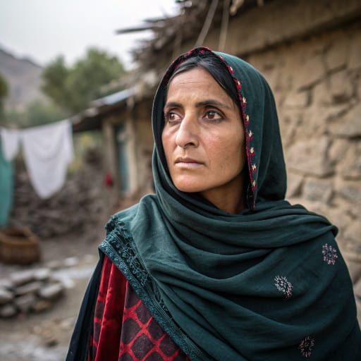 Dawar woman from Tochi (Dawar) Valley in North Waziristan, Khyber Pakhtunkhwa, Pakistan, centered on Miranshah and Mir Ali