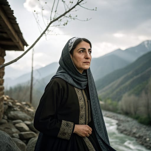 Daylamites woman from Daylam, the mountain country of the western Alborz above the southwestern Caspian coast, in present-day Gilan and Qazvin provinces, northern Iran, related phenotype reference