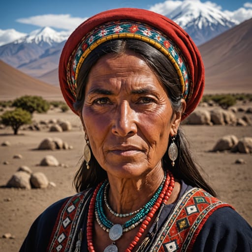 Diaguita woman from Argentina-Chile (Atacama, Coquimbo, northwestern Argentine provinces)