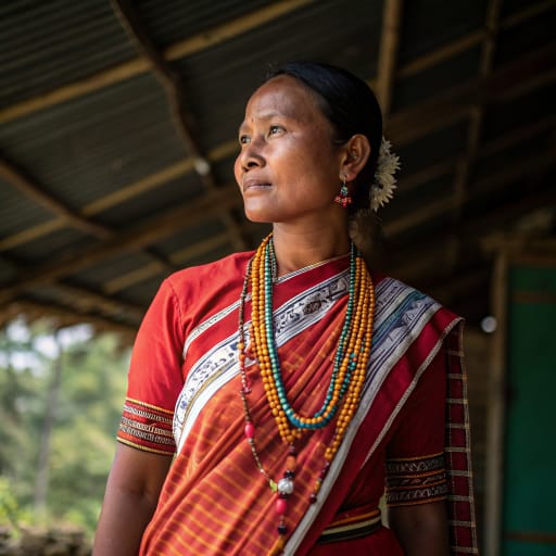 Dimasa woman from Dima Hasao district and parts of Cachar and Nagaon, Assam, India — Southern Asia