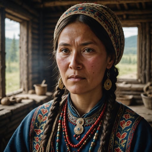 Dolgan woman from Taymyr Peninsula, Krasnoyarsk Krai, Russia — related phenotype reference