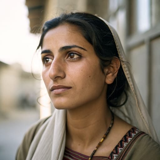 Dom woman from Scattered across the Middle East and North Africa, including Syria, Lebanon, Jordan, Israel and Palestine, Iraq, Iran, Turkey and Egypt; ancestral origins in the Indian subcontinent.