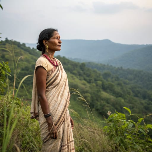 Dongria Kondh woman from Niyamgiri hills in Rayagada and Kalahandi districts, southwestern Odisha, India, related phenotype reference