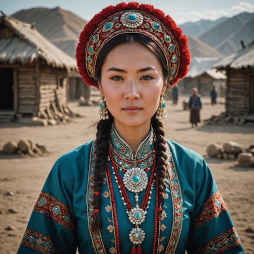Dungan Kazakhstani woman from Kazakhstan (Dungan-descended residents)