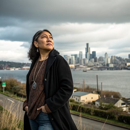 Duwamish woman from The Seattle area of western Washington, United States: Elliott Bay, the Duwamish, Black and Cedar rivers, Lake Washington and Lake Union, related phenotype reference