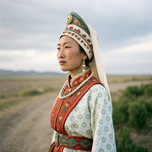 Eastern Yugur woman from Sunan Yugur Autonomous County, Gansu, China — related phenotype reference