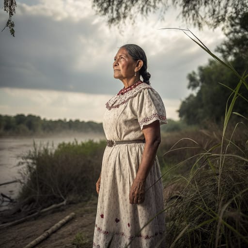 Ervipiame woman from Northeastern Coahuila (Mexico) and the Rio Grande country in the 1670s; from the early 1700s the Brazos and San Gabriel river area of east central Texas (United States)., related phenotype reference