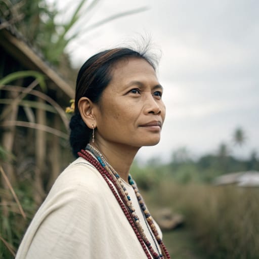 Eskaya woman from Upland interior of Bohol in the central Visayas, Philippines, notably Taytay (Duero) and Biabas (Guindulman)