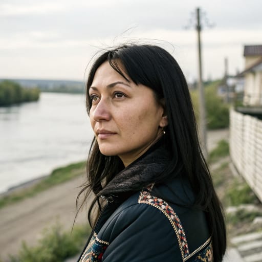 Eushta woman from Villages along the Tom River around Tomsk, Tomsk Oblast, western Siberia, Russia, related phenotype reference