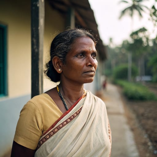 Ezhava woman from Kerala, southwestern India, especially the former Travancore and Cochin regions, with Thiyya kin in Malabar and a large diaspora in the Gulf states, related phenotype reference