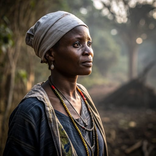 Fali woman from Hill massifs and surrounding lowlands north and northwest of Garoua, in the North Region of Cameroon, related phenotype reference