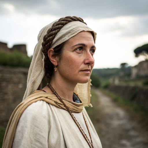 Falisci woman from The Ager Faliscus in the middle Tiber valley of southern Etruria, north of Rome, centered on Falerii; today northern Lazio, Italy., related phenotype reference