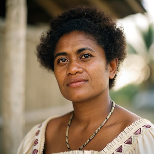 Fijians woman from Fiji, traditional dress, alternate reference 4, Ethnic Erotic phenotype catalog