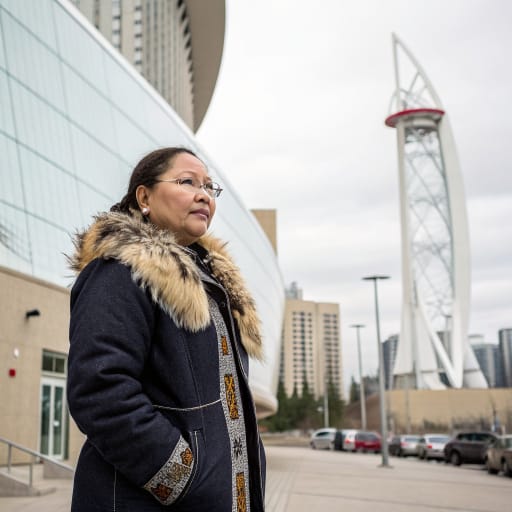 Franco-Ténois woman from Northwest Territories, Canada, chiefly Yellowknife, with smaller communities in Hay River, Fort Smith and Inuvik., related phenotype reference