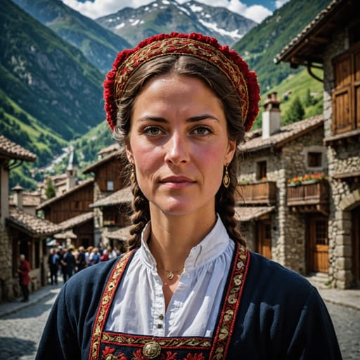 French Andorra woman from Andorra (French-descended residents)