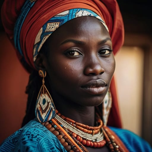 Fulani Gambia woman from Gambia, broader West African Fulani diaspora — West Africa