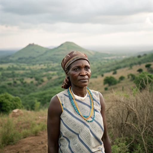 Ga'anda woman from Ga'anda town and the surrounding hills, Gombi Local Government Area, Adamawa State, northeastern Nigeria, related phenotype reference