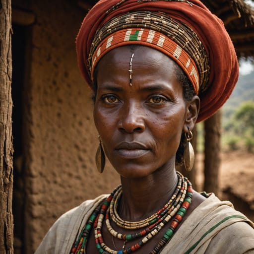 Gawwada woman from Gawwada and Dirashe area near Konso, Segen Area / South Ethiopia Region, Ethiopia — related phenotype reference