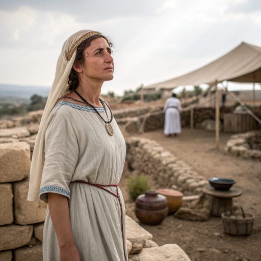 Gershonites woman from Ancient Israel: the wilderness camp of the Exodus narrative, then thirteen Levitical towns in Galilee and Bashan (modern northern Israel and the Golan region), with service at the Jerusalem Temple