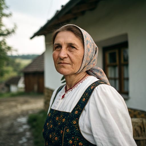 Golensizi woman from The upper Oder valley in southern Upper Silesia, around Racibórz and Opava, in today's southern Poland and northeastern Czech Republic