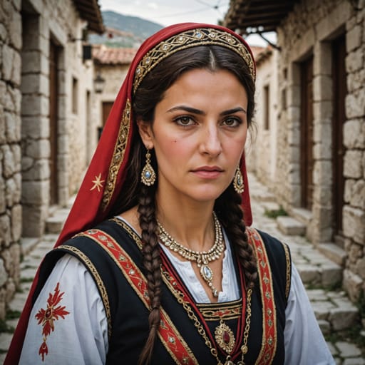 Greek Albanian woman from Greece (Albanian-descended residents)