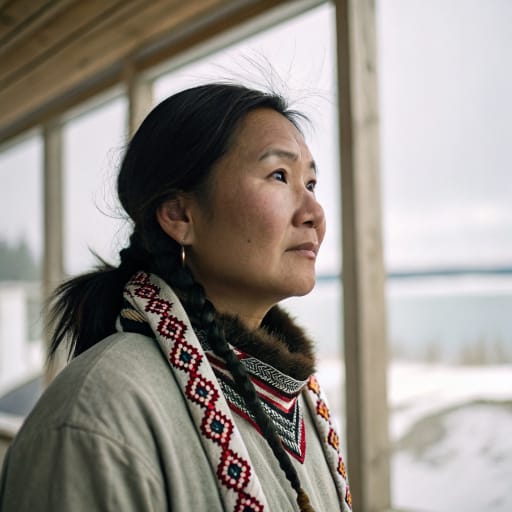 Gwich'in woman from Interior northeast Alaska and northwestern Canada (Yukon, Northwest Territories) — related phenotype reference