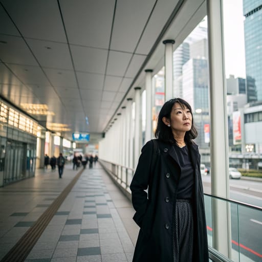 Hāfu woman from Japan, overwhelmingly urban, with concentrations in Tokyo, the Kansai cities, and Okinawa; smaller populations abroad.