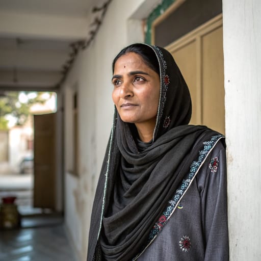 Hajjam woman from North India, chiefly Uttar Pradesh, Bihar and Delhi, and Pakistan, especially Punjab