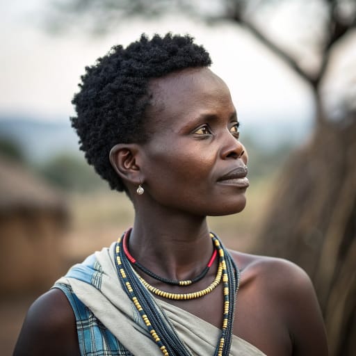Hangaza woman from Ngara District, Kagera Region, northwestern Tanzania, bordering Rwanda and Burundi