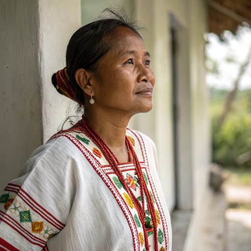 Hanunoo Mangyan woman from southern Mindoro, Philippines — related phenotype reference