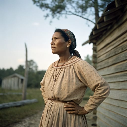 Hasinai woman from Neches and Angelina river valleys of East Texas, United States; removed to the Washita River area of present-day Oklahoma in 1859, related phenotype reference