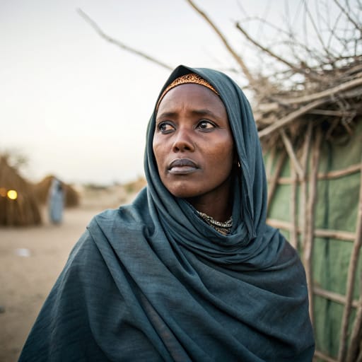 Hawiye woman from Central and southern Somalia, chiefly Hiiraan, Galguduud, Middle and Lower Shabelle and Banaadir, with branches in Ethiopia's Somali Region and northeastern Kenya., related phenotype reference