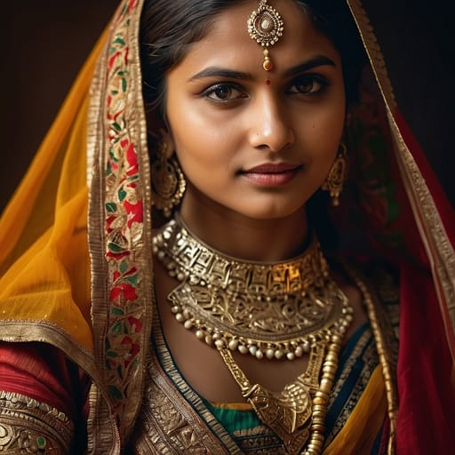 Hindi Belt Indo-Aryan woman from India (Hindi belt: UP, Bihar, MP, Rajasthan, Haryana, Delhi, etc.) — South Asia