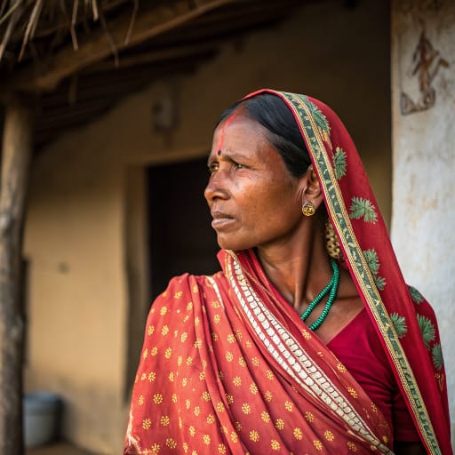 Ho woman from Kolhan region, Jharkhand, India (with Odisha and West Bengal) — Southern Asia