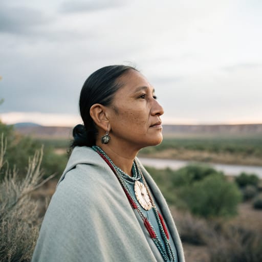 Hopi woman from Hopi Reservation on First, Second and Third Mesa in northeastern Arizona, United States, surrounded by the Navajo Nation; a smaller enrolled community at the Colorado River Indian Reservation on the Arizona-California border, related phenotype reference