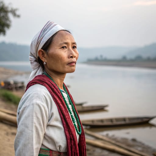 Hpon woman from Villages along the Irrawaddy (Ayeyarwady) River between Myitkyina and Bhamo, Kachin State, Myanmar