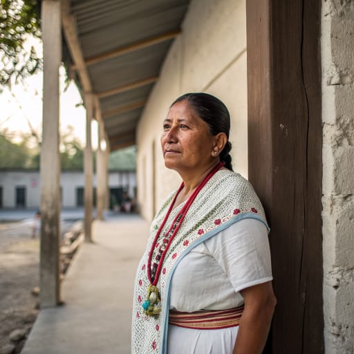 Huastec woman from La Huasteca region of northeastern Mexico: eastern San Luis Potosí and northern Veracruz, with communities in Tamaulipas and Hidalgo, related phenotype reference