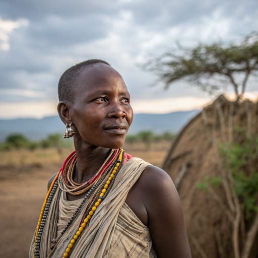 Ilchamus woman from Southern and southeastern shores and islands of Lake Baringo, Baringo County, Rift Valley, Kenya