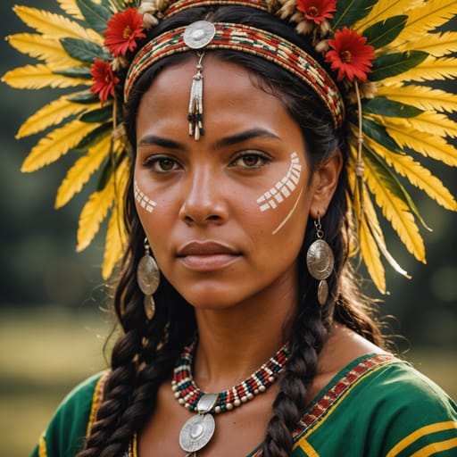 Indigenous Brazilian woman from Brazil — related phenotype reference
