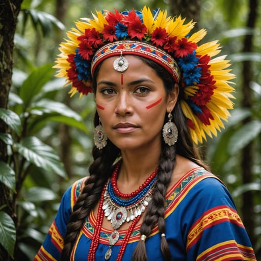 Indigenous Costa Rican woman from Costa Rica — related phenotype reference