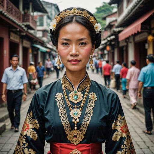 Indonesian Macanese woman from Macau (Indonesian-descended residents)