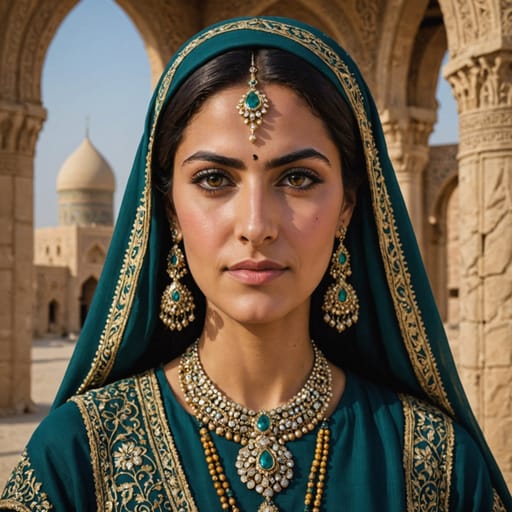 Iranian Arab woman from Iran (Khuzestan, Persian Gulf coast)